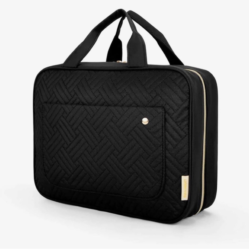BAGSMART Bonchemin Black The Space Saver Toiletry Bag